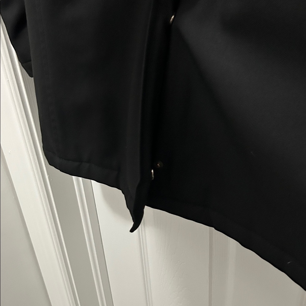 Men's Italian size 52 slim Loro Piana Storm System Wool Black Coat w/gilet - Picture 6 of 7